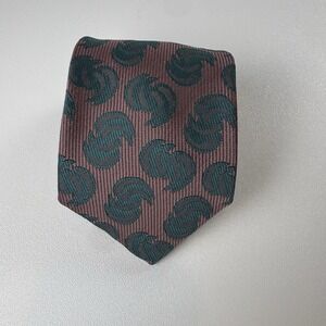 Paco Rabanne Mauve & Green Geometric Tie